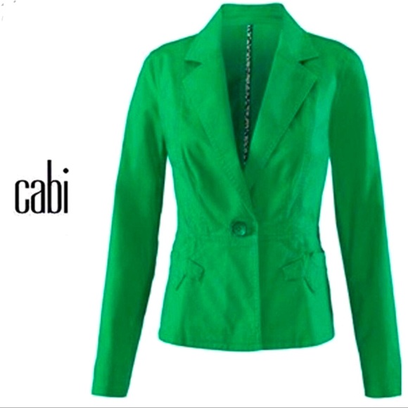 Cabi Verde Green Blazer Style#5097 - Picture 1 of 11